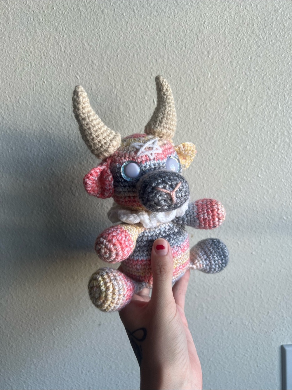 Little Crocheted Baphomet Goat ✨